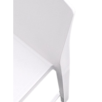 KATE-2346 σκαμπό εξωτερικού χώρου ψηλό technopolymer ΛΕΥΚΟ / 48x47xH65/88